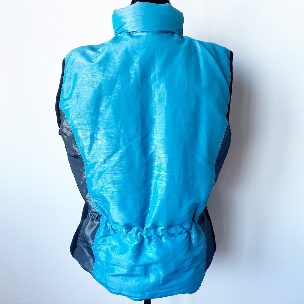The North Face Retro Blue and Black Goose Down Puffer Vest Size XL - Picture 13 of 13